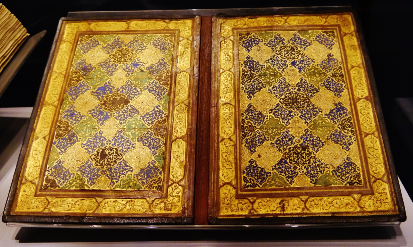 Decorated object displayed in a Dar al Athar al Islamiyyah exhibition in Kuwait City