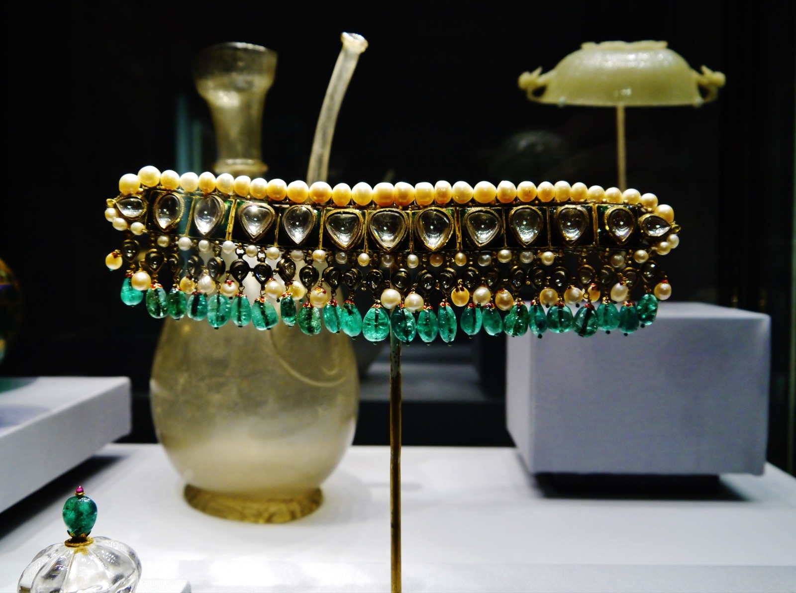 Museum object displayed in a Dar al Athar al Islamiyyah exhibition